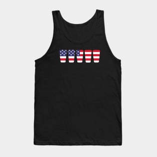 American Flag Cups Tank Top